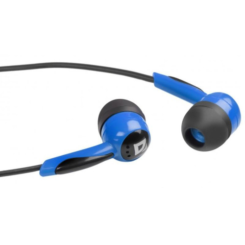 Słuchawki przewodowe, nauszne BASIC 604 Czarno-niebieskie-4470743