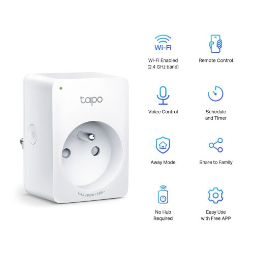 Kontroler Tapo P100 Smart Plug WiFi 2-pak-4478515