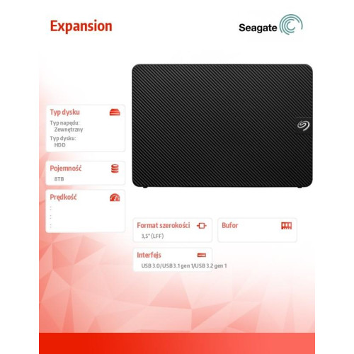 Dysk zewnętrzny Expansion 8TB 3,5 STKP8000400 czarny-4478789