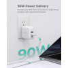 PA-B6S White Omnia Mix GaN ładowarka sieciowa 3xUSB (2xUSB C+1xUSB A) 90W-4485925