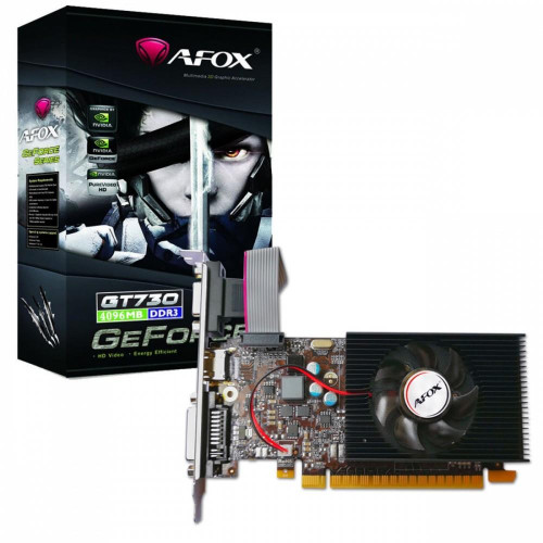 Karta graficzna - Geforce GT730 4GB DDR3 128Bit DVI HDMI VGA LP Single Fan L4 -4482203