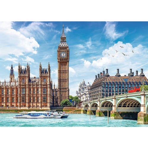 Puzzle 2000 elementów - Big Ben Londyn Anglia-4483216