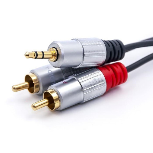 Kabel 2xRCA / Mini Jack 3.5mm | 2m | czarny -4485065