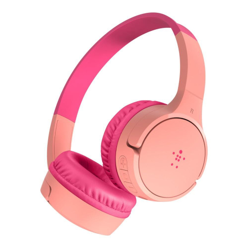 Słuchawki dziecięce bezprzewodowe różowe -4485544