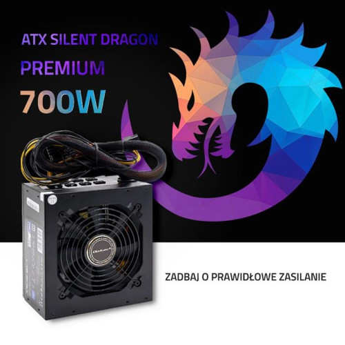 Zasilacz ATX SILENT DRAGON 700W | 80 Plus | Gaming -4485565