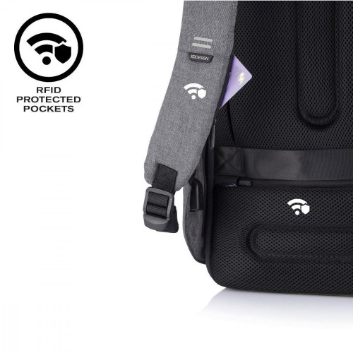Plecak antykradzieżowy BOBBY HERO REGULAR GREY-4486682