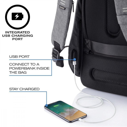 Plecak antykradzieżowy BOBBY HERO XL GREY-4486778