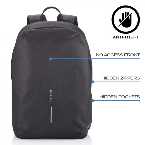 Plecak antykradzieżowy BOBBY SOFT BLACK-4486958