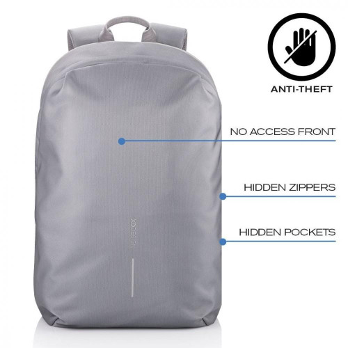 Plecak antykradzieżowy BOBBY SOFT GREY-4486974