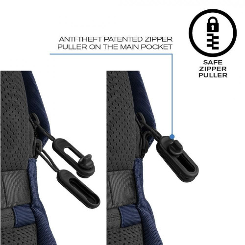 Plecak antykradzieżowy BOBBY SOFT NAVY-4487001