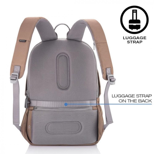 Plecak antykradzieżowy BOBBY SOFT BROWN-4487038