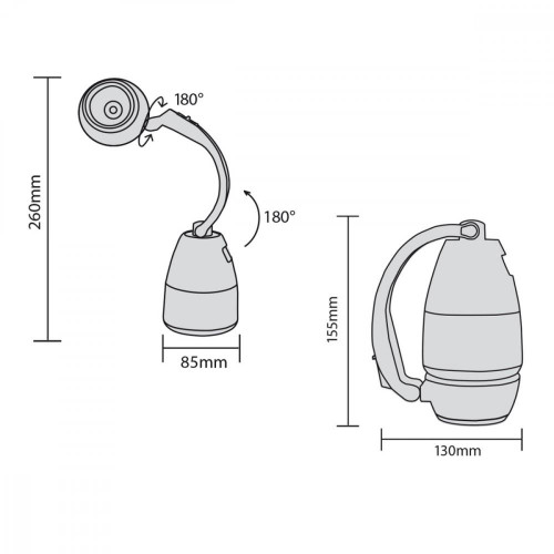 Lampa LED 3w1 latarka kempingowa biurkowa MCE294-4489818