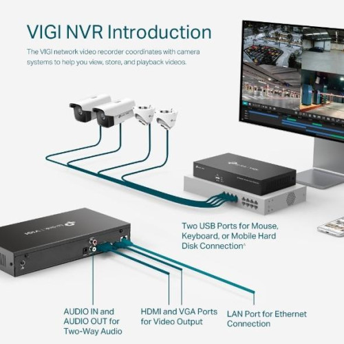 Sieciowy rejestrator wideo VIGI NVR1008H 8 Channel Video Recorder-4498885