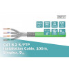 Kabel teleinformatyczny instalacyjny kat.8.2, S/FTP, Dca, AWG 22/1, LSOH, 100m, Zielony-4500179
