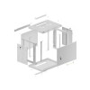 Szafa wisząca 19 9U 600x450 sz WF01-6409-00S-4500538