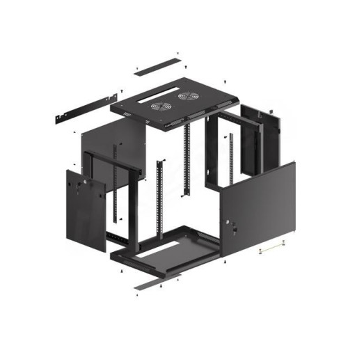Szafa wisząca 19 9U 600x450 cz WF01-6409-00B-4500523