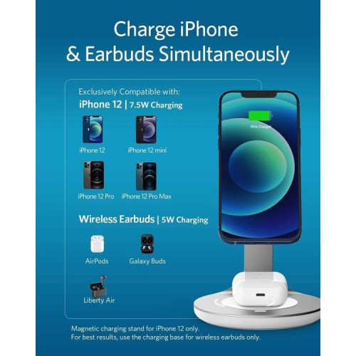 Ładowarka PowerWave Magnetic 2w1 USB-C iPhone12-4503249
