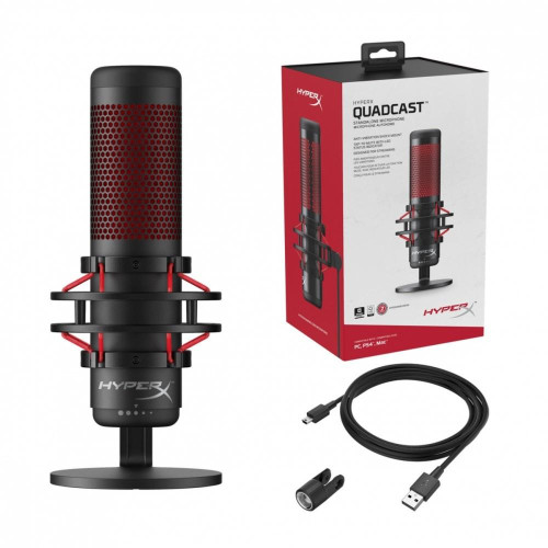 Mikrofon QuadCast czarno-czerwony-4504232
