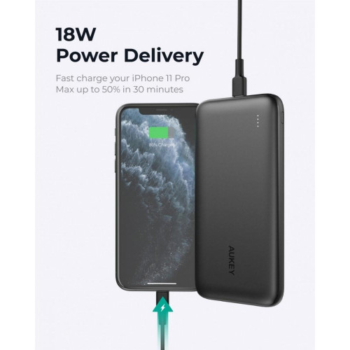 PB-N73S ultraszybki Power Bank | 10000 mAh | 4xUSB | Quick Charge 3.0 | Power Delivery 3.0 | 20W | LED | kabel USB-C-4506575