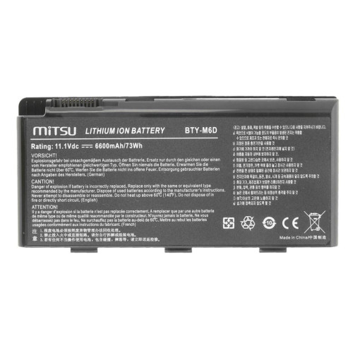 Bateria do MSI GT660, GT780, GX780 6600 mAh (73 Wh) 10.8 - 11.1 Volt-4507073