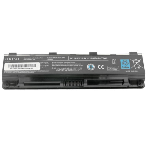 Bateria do Toshiba C850, L800, S855 6600 mAh (71 Wh) 10.8 - 11.1 Volt-4507076