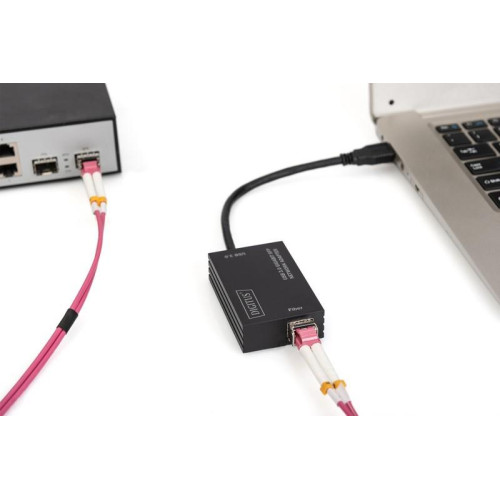 Karta sieciowa przewodowa USB 3.0 A do RJ45 Gigabit SFP Ethernet 1 Gbps Fiber Chipset RTL8153-4508625