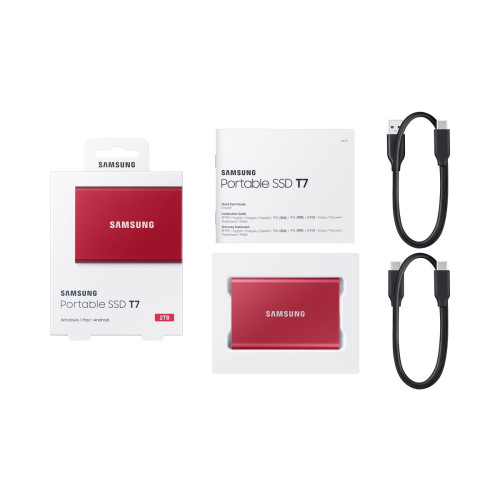 Dysk Samsung SSD T7 Portable 2TB MU-PC2T0R/WW czerwony-4534789