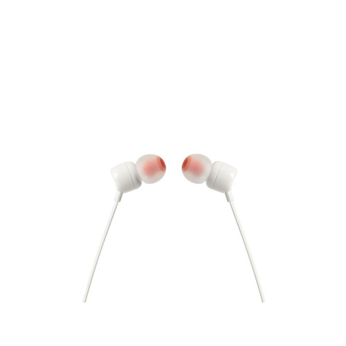 Słuchawki JBL T110 (biały, z mikrofonem)-4551746