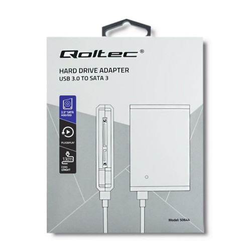 QOLTEC ADAPTER DO DYSKÓW HDD/SSD 2.5