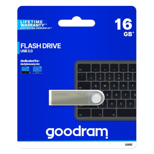 Pendrive GoodRam UUN2 UUN2-0160S0R11 (16GB; USB 2.0; kolor srebrny)-4762319