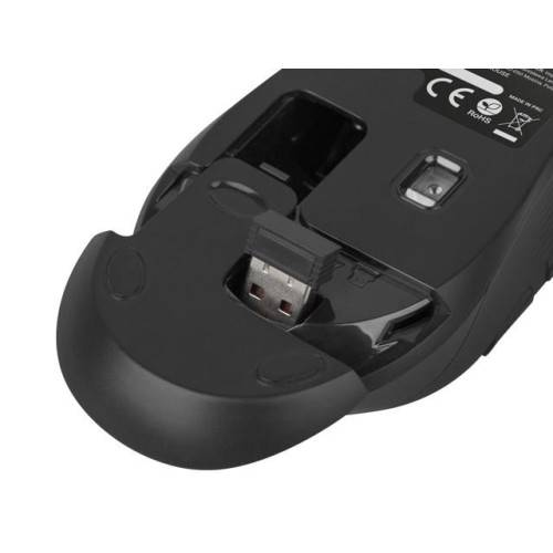 Zestaw klawiatura + mysz membranowa NATEC Stingray NZB-1440 (USB (Radio 2.4 GHz); (US); kolor czarny; optyczna; 1600 DPI, 800 DPI)-4762500