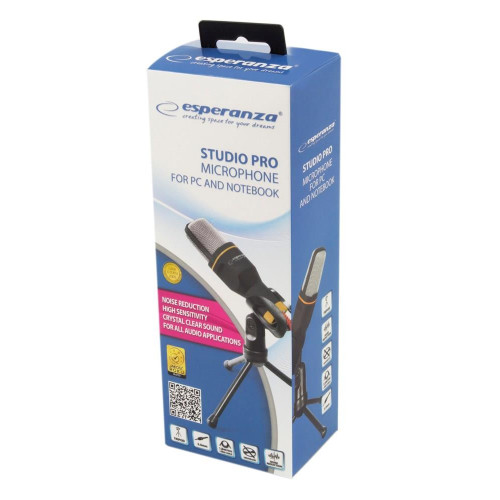 Mikrofon Esperanza STUDIO PRO EH182 (kolor czarny)-4762518