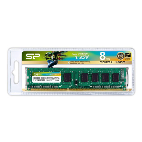 Pamięć RAM Silicon Power DDR3 8GB (1x8GB) 1600MHz CL11 1.35V Low Voltage UDIMM-4811434