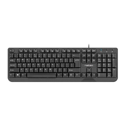 Klawiatura membranowa NATEC Trout US NKL-0967 (USB 2.0; (EN); kolor czarny)-557152