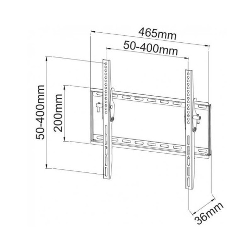 TECHLY UCHWYT ŚCIENNY TV LED/LCD 23-55 CALI 45KG U-4815020