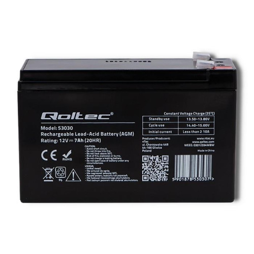 Akumulator żelowy Qoltec 53030-4815471