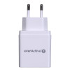 Ładowarka sieciowa everActive SC-300 (USB; kolor biały)-4871041