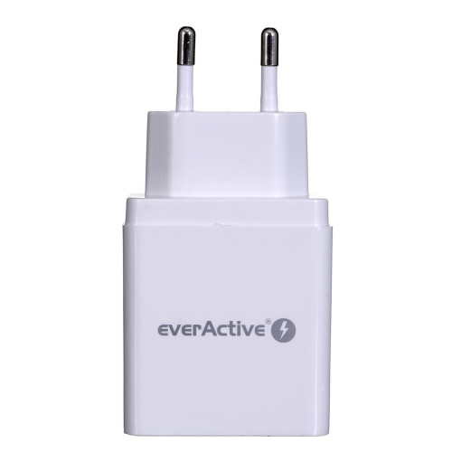 Ładowarka sieciowa everActive SC-300 (USB; kolor biały)-4871041