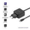 QOLTEC ŁADOWARKA SIECIOWA USB TYP C, 5V, 2.4A, 12W, CZARNA-4882105
