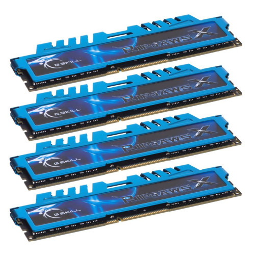 Zestaw pamięci G.SKILL RipjawsX F3-1600C9Q-32GXM (DDR3 DIMM; 4 x 8 GB; 1333 MHz; CL9)-4883774