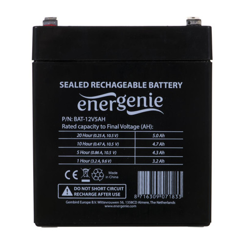 Akumulator uniwersalny GEMBIRD BAT-12V5AH (5000mAh)-4885929