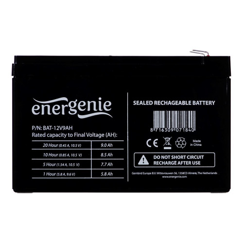Akumulator uniwersalny GEMBIRD BAT-12V9AH (12V DC; 9000mAh)-4885930