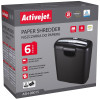 Niszczarka Activejet ASH-0601S, P-1, 10 l, ścinki 7,2 mm, czarna.-505415