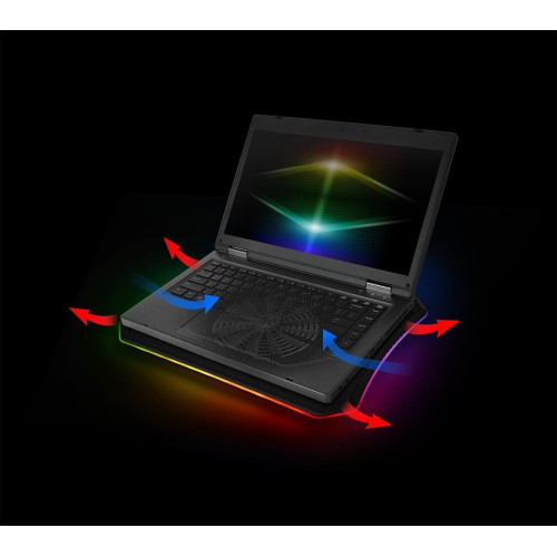 Podkładka chłodząca pod laptop Thermaltake Massive 20 RGB CL-N014-PL20SW-A (19 cali; 1 wentylator)-507005