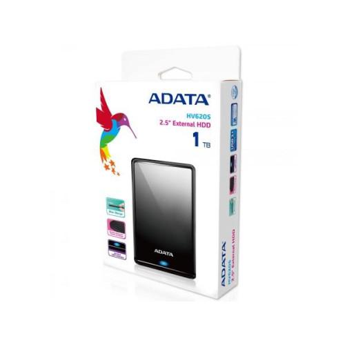 Dysk zewnętrzny HDD ADATA HV620S AHV620S-1TU31-CBK (1 TB; 2.5"; USB 3.0; kolor czarny)-509986