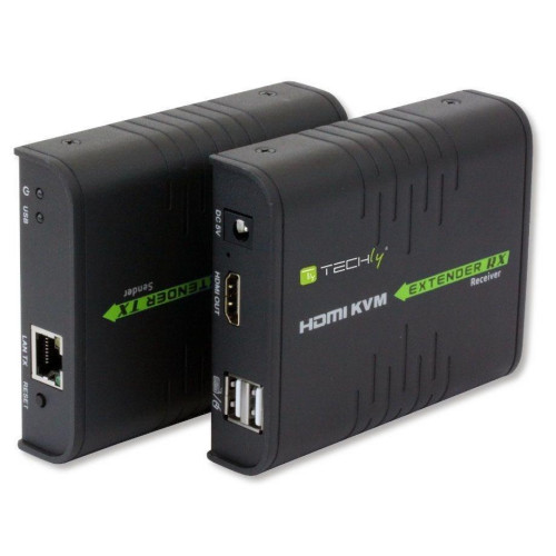 TECHLY KVM EXTENDER HDMI+USB PO SKRĘTCE DO 120M IDATA HDMI-KVM2-5120823