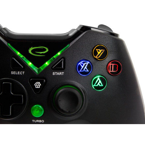 Gamepad bezprzewodowy Esperanza EGG112K (PC, PS3, Xbox One; kolor czarny, kolor zielony)-517135