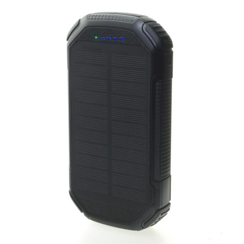 POWERNEED POWER BANK Z PANELEM SOLARNYM 20000MAH LI-POLY PV 1,5W QI 2A USB QC 3.0 LED POWER DELIVERY CZARNY S20000C-5251661