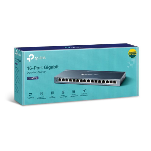Switch TP-LINK TL-SG116 (16x 10/100/1000Mbps)-525651