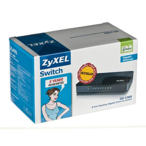 Switch ZyXEL GS-108SV2-EU0101F (8x 10/100/1000Mbps)-526059
